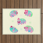 Water Bear(Tardigrades) Outdoor Rug Gallery Image 1