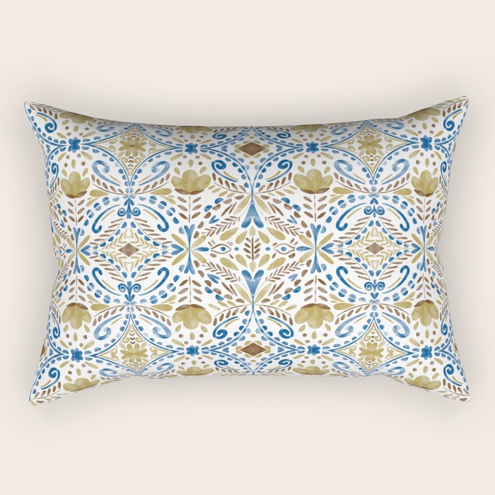 Intricate bohemian charm Rectangular Pillow Gallery Image 1