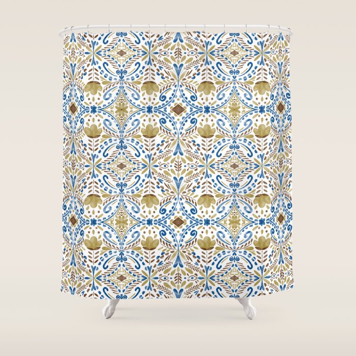 Intricate bohemian charm Shower Curtain Gallery Image 1
