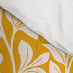 Tropical Vines Pattern - Gold Yellow Comforter Gallery Image 4