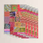 Boho Sari Patchwork Quilt Wrapping Paper Gallery Image 3