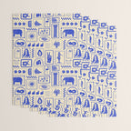 Vintage tropical summer patchwork art pattern Wrapping Paper Gallery Image 3