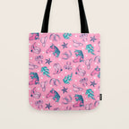 Cowgirl Christmas - pink and teal Tote Bag Gallery Image 1