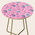Cowgirl Christmas - pink and teal Side Table Gallery Image 2