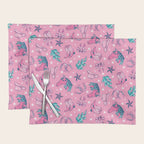 Cowgirl Christmas - pink and teal Placemat Gallery Image 1