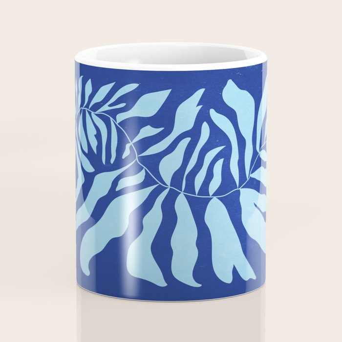 JAZZ FERNS 01 | Starry Blue Matisse Edition Coffee Mug Gallery Image 4