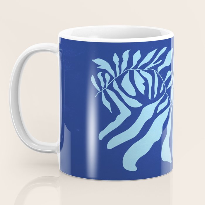 JAZZ FERNS 01 | Starry Blue Matisse Edition Coffee Mug Gallery Image 3