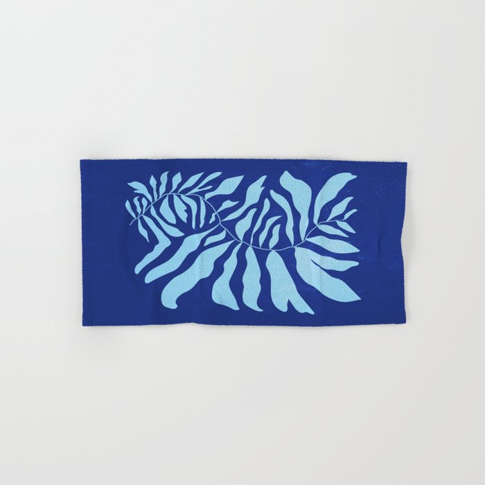 JAZZ FERNS 01 | Starry Blue Matisse Edition Bath Towel Gallery Image 1
