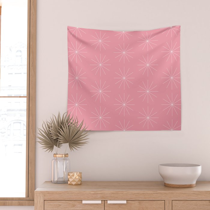 Minimalist Starburst Pattern V Wall Tapestry Gallery Image 2