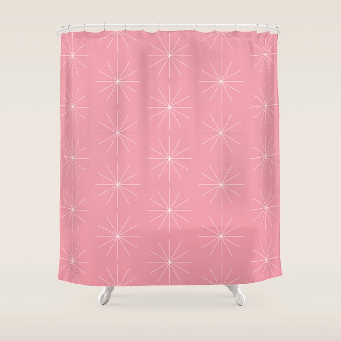 Minimalist Starburst Pattern V Shower Curtain Gallery Image 1
