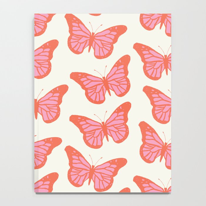 Pink and Orange Butterflies Pattern  Notebook Gallery Image 4