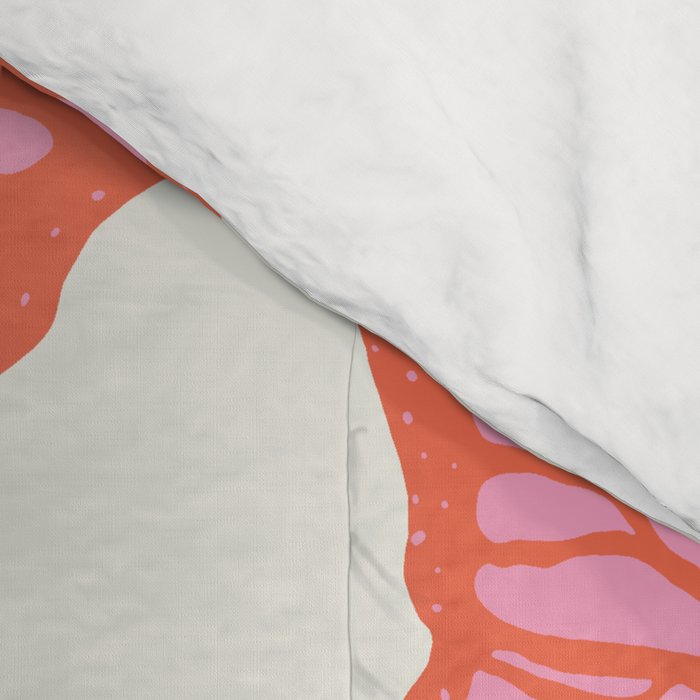 Pink and Orange Butterflies Pattern  Comforter Gallery Image 4