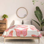 Pink and Orange Butterflies Pattern  Comforter Gallery Image 3