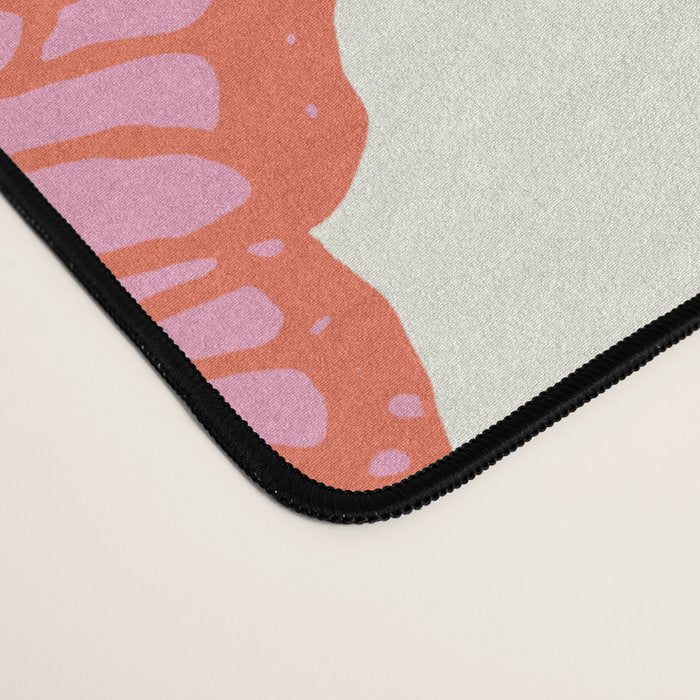 Pink and Orange Butterflies Pattern  Desk Mat Gallery Image 4