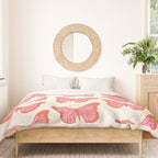 Pink and Orange Butterflies Pattern  Duvet Cover Gallery Image 3