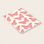 Pink and Orange Butterflies Pattern  Notebook Gallery Image 3