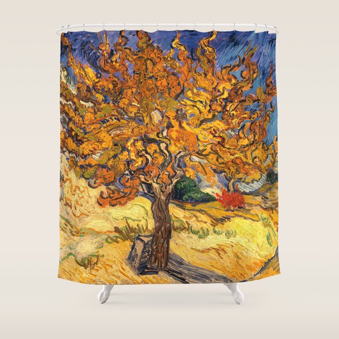 The Mulberry Tree by Vincent van Gogh Shower Curtain Gallery Image 1