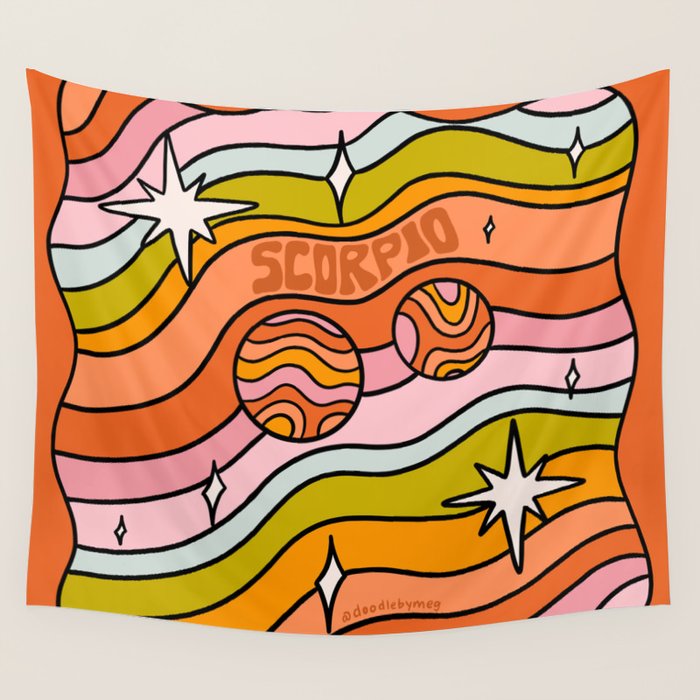 Scorpio Planet Wall Tapestry Gallery Image 4