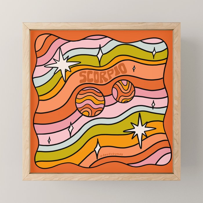 Scorpio Planet Mini Art Print Gallery Image 1