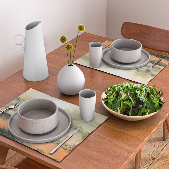 Egret On The Marsh Placemat Gallery Image 2