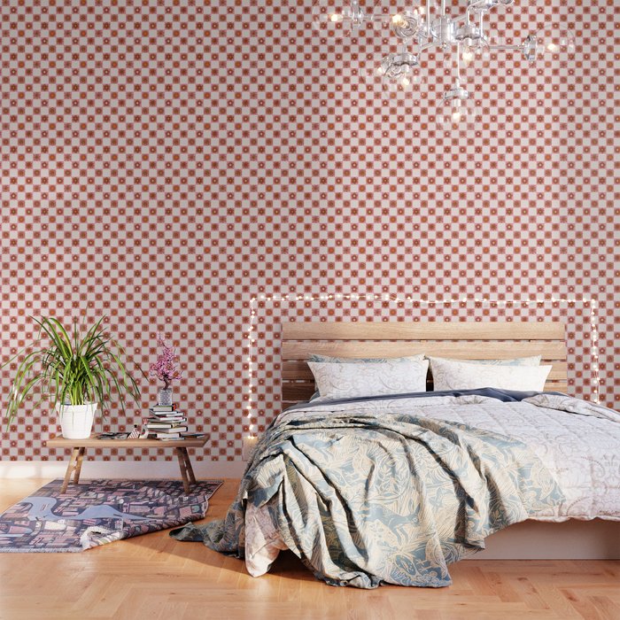 Fall Flower Print in Pink Wallpaper Gallery Image 1