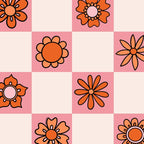 Fall Flower Print in Pink Coffee Mug Gallery Image 2