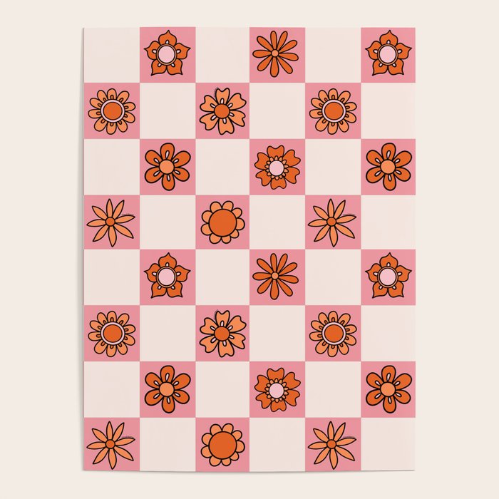 Fall Flower Print in Pink Poster Gallery Image 4