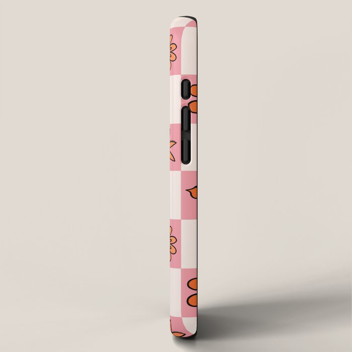 Fall Flower Print in Pink iPhone Case Gallery Image 2