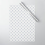 Hydrangea Block Print Wrapping Paper Gallery Image 1