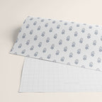 Hydrangea Block Print Wrapping Paper Gallery Image 2