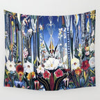 Flowers, Italy by Joseph Stella Wall Tapestry Gallery Image 4