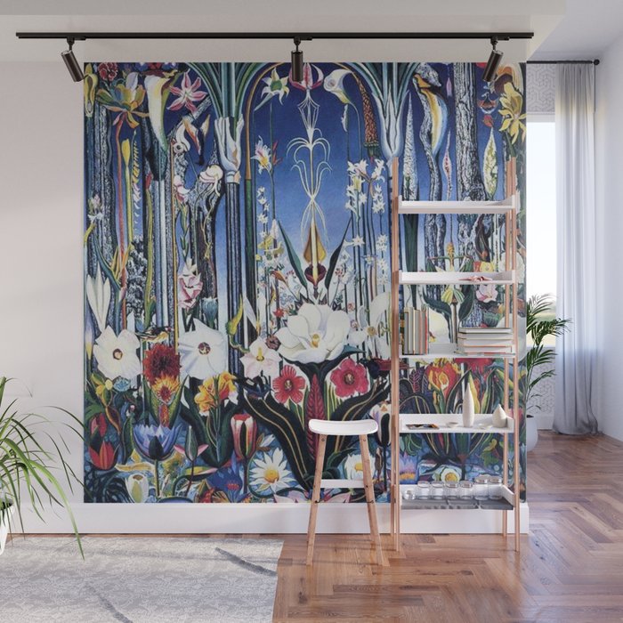 Flowers, Italy by Joseph Stella Wall Mural Gallery Image 1
