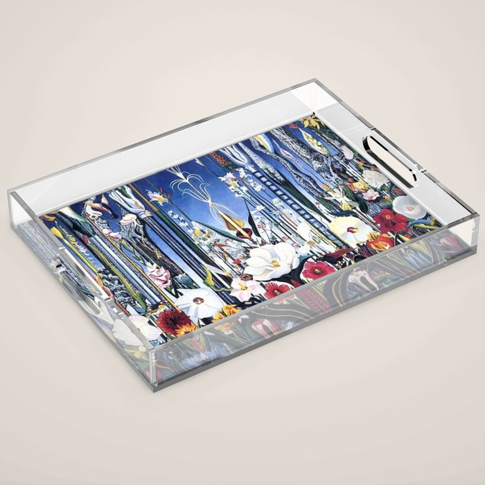 Flowers, Italy by Joseph Stella Acrylic Tray Gallery Image 1