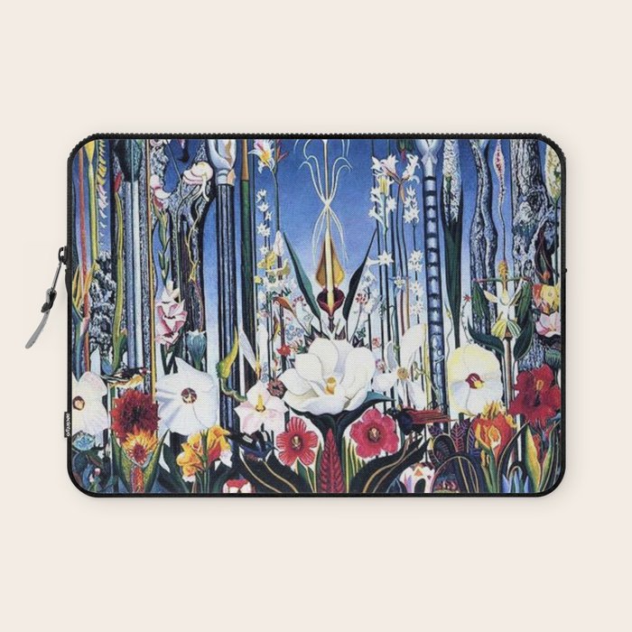 Flowers, Italy by Joseph Stella Laptop Sleeve Gallery Image 1