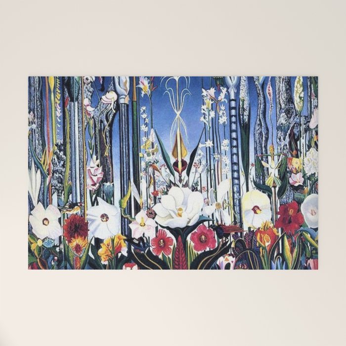 Flowers, Italy by Joseph Stella Welcome Mat Gallery Image 1