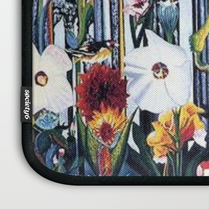 Flowers, Italy by Joseph Stella Laptop Sleeve Gallery Image 3
