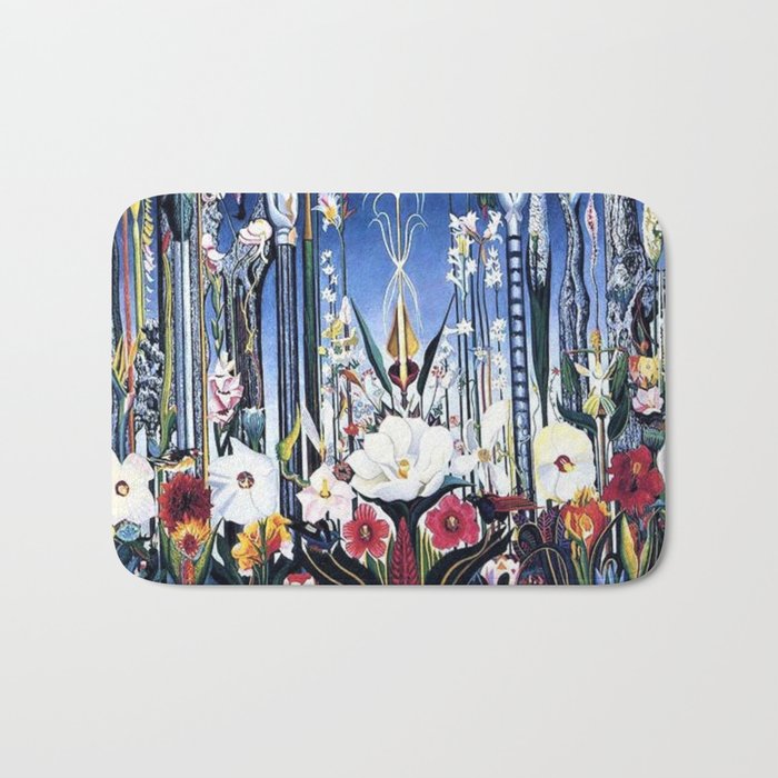 Flowers, Italy by Joseph Stella Bath Mat Gallery Image 1