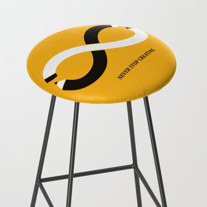 Never stop creating (the infinity pencil) Stool Gallery Image 2