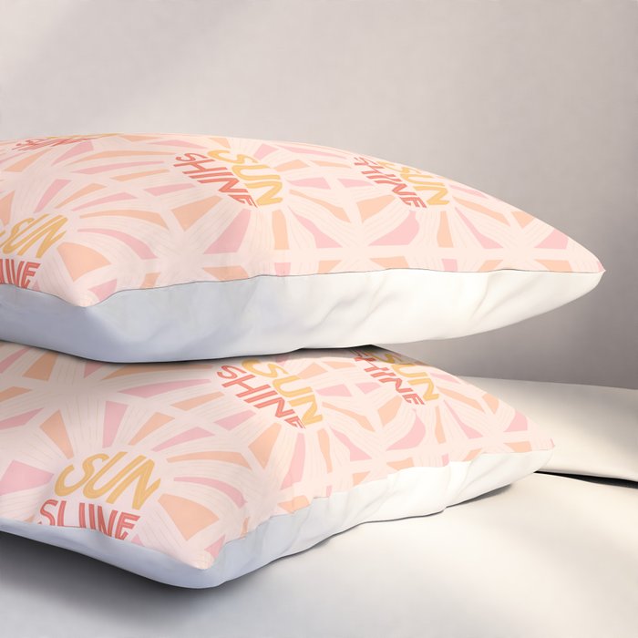Sunshine Hand Lettering Pillow Sham Gallery Image 3