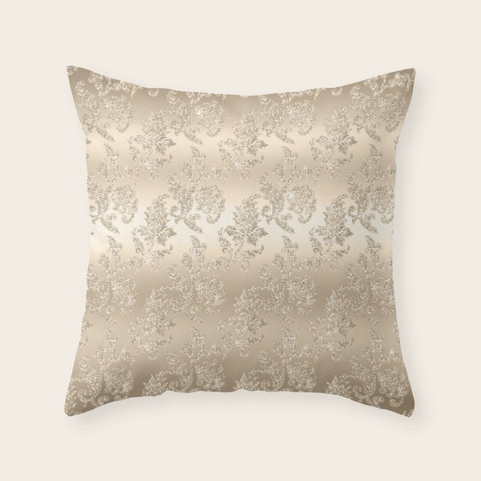 Beautiful Sprakling Champagne Pattern Throw Pillow Gallery Image 1