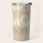 Beautiful Sprakling Champagne Pattern Travel Mug Gallery Image 2