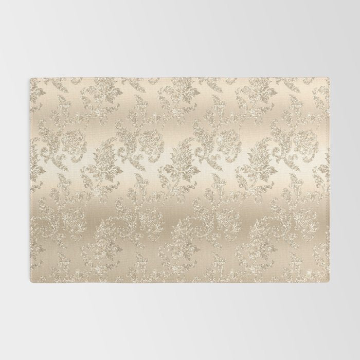 Beautiful Sprakling Champagne Pattern Rug Gallery Image 2