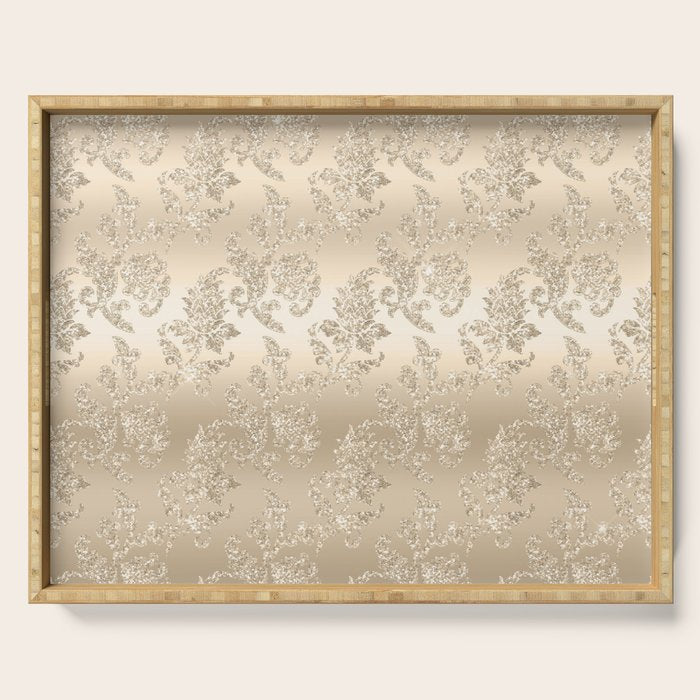Beautiful Sprakling Champagne Pattern Serving Tray Gallery Image 1