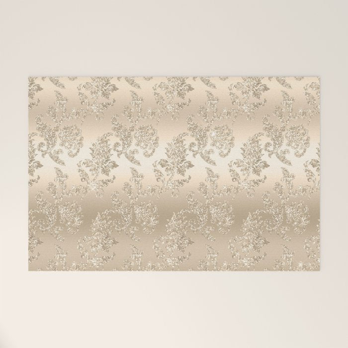 Beautiful Sprakling Champagne Pattern Welcome Mat Gallery Image 1