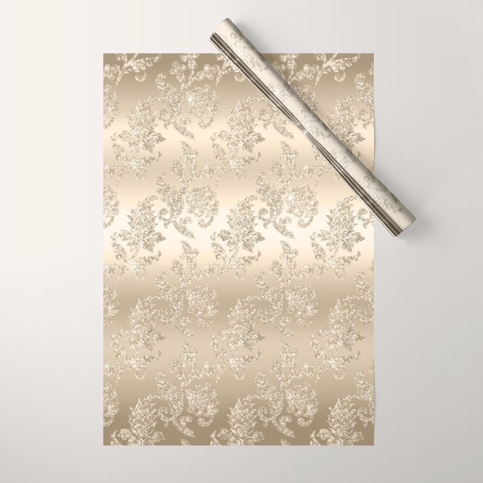 Beautiful Sprakling Champagne Pattern Wrapping Paper Gallery Image 1