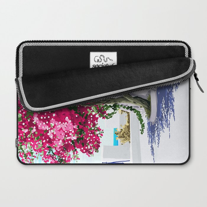 Better days are on their way | Greece Santorini Island Travel | Summer Architecture Positivity Laptop Sleeve Gallery Image 2