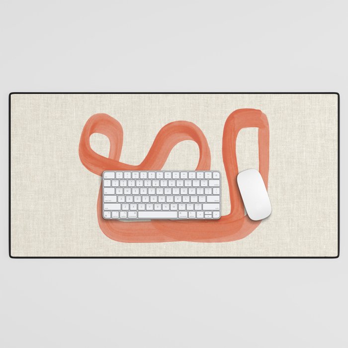 Orange Goes Around Desk Mat Gallery Image 1