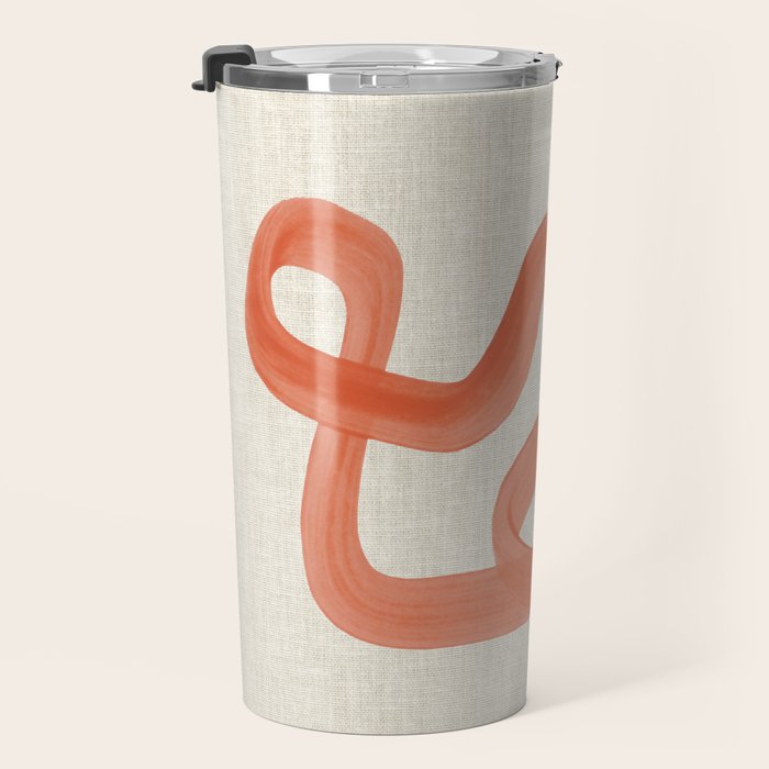 Orange Goes Around Travel Mug Gallery Image 3