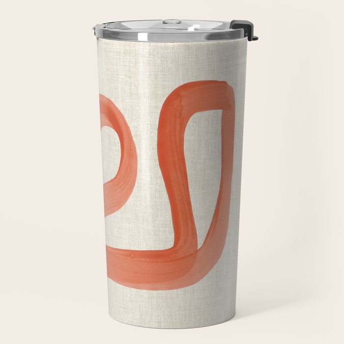 Orange Goes Around Travel Mug Gallery Image 2