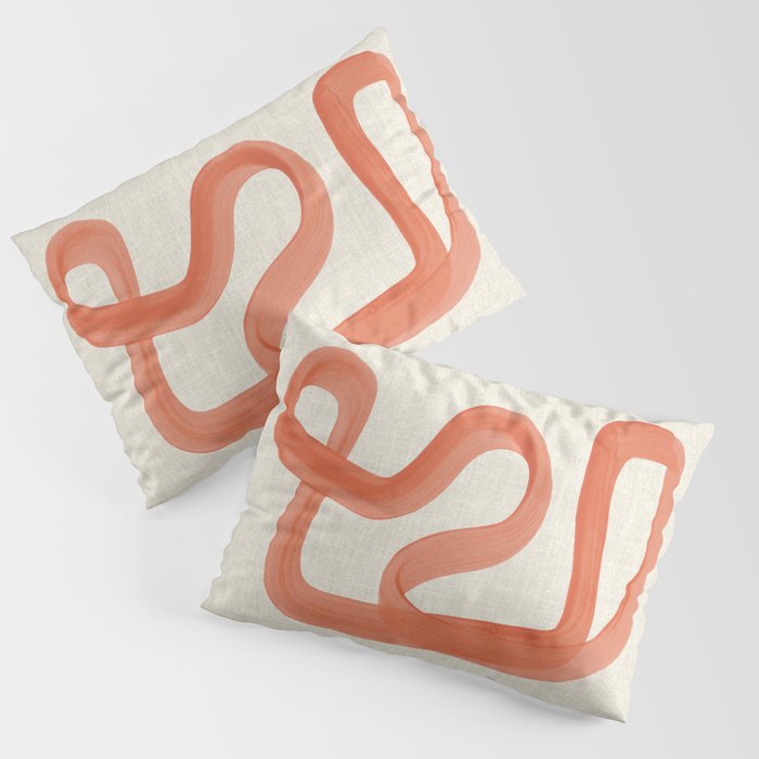 Orange Goes Around Pillow Sham Gallery Image 1